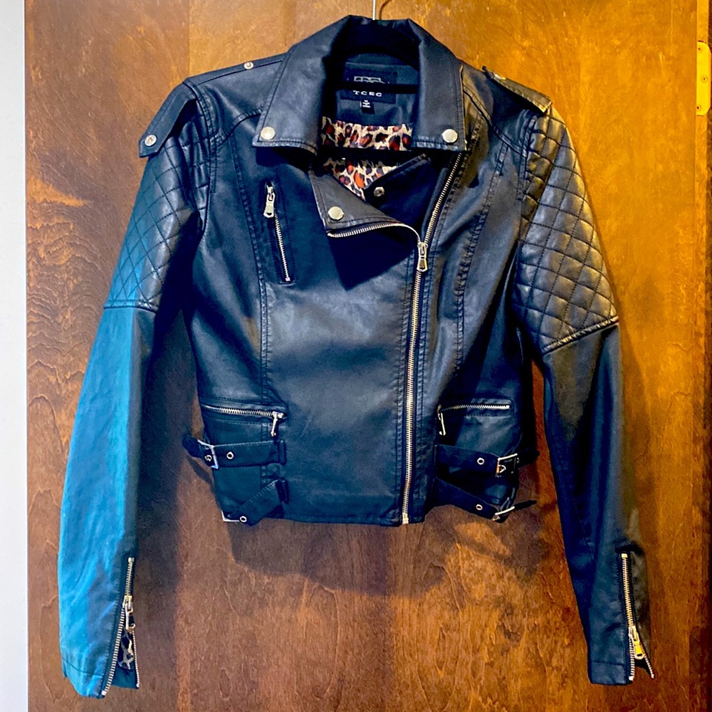 Super cute faux motor jacket